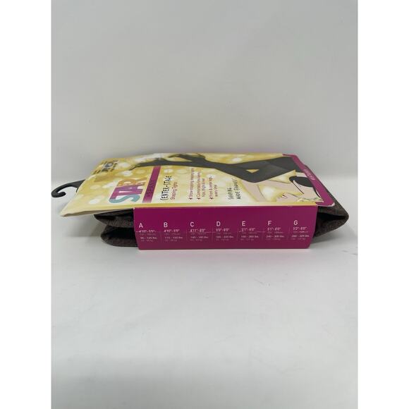 STAR by Spanx Size A Shaping Tights Black Heathered - Picture 5 of 5